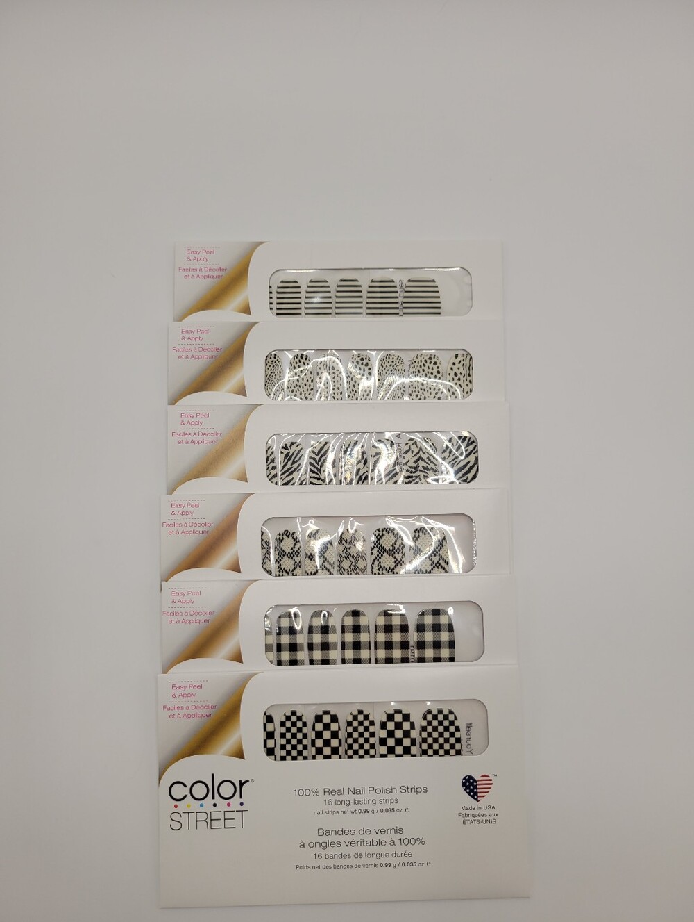 Color Street Nail Polish Strips Lot Of 6